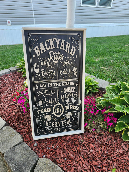 Outdoor Charm Wood Sign