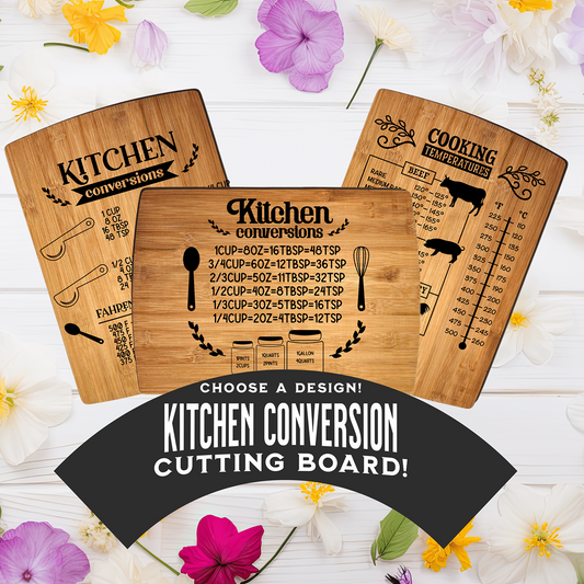 Kitchen Conversions! - Bamboo Cutting Board