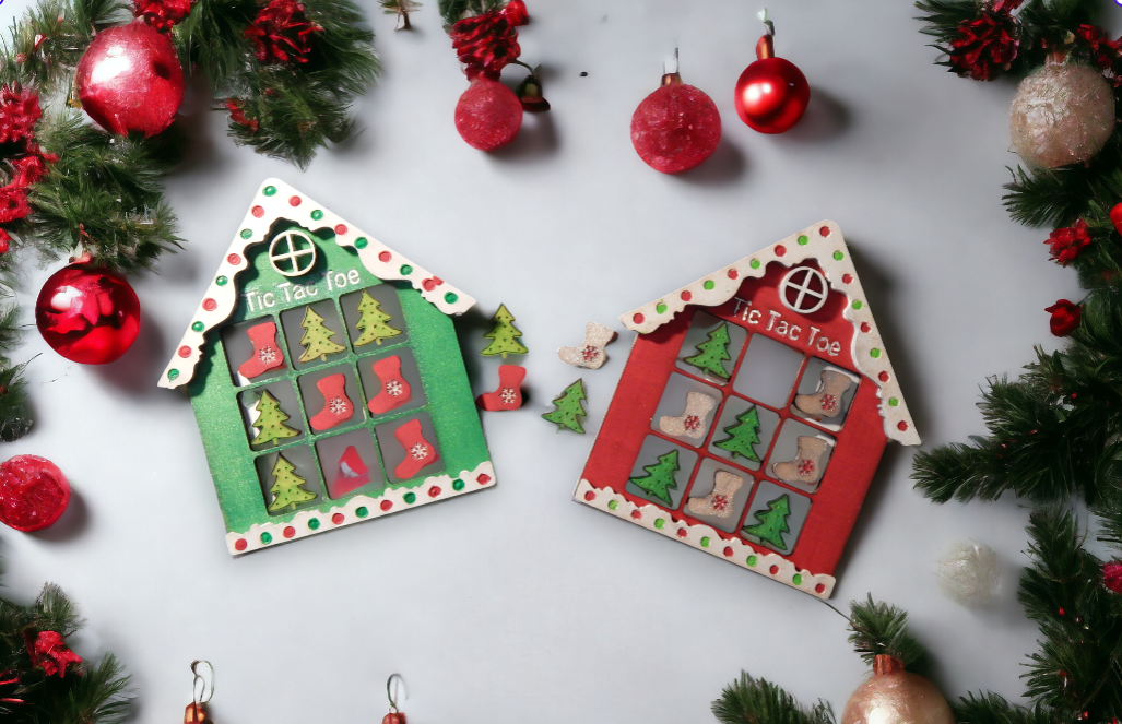 Holiday Tic Tac Toe Game Set
