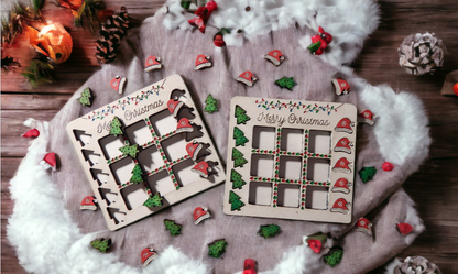 Holiday Tic Tac Toe Game Set