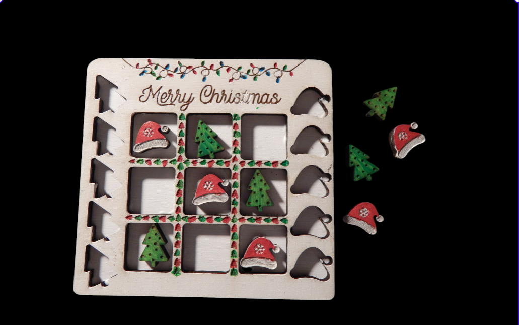Holiday Tic Tac Toe Game Set