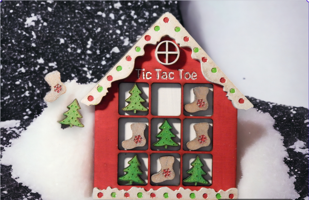 Holiday Tic Tac Toe Game Set