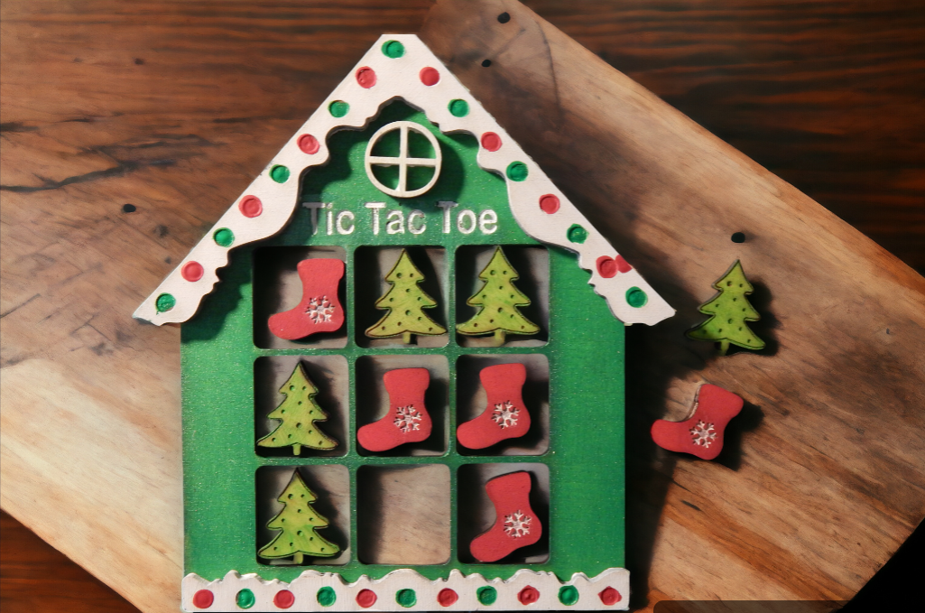 Holiday Tic Tac Toe Game Set